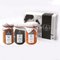 농업회사법인(주)한터식품 건강차+잼 선물세트 1호(250gx3ea)(친환경농산물 아로니아 무방부제 답례품 추천), 3개, 250g