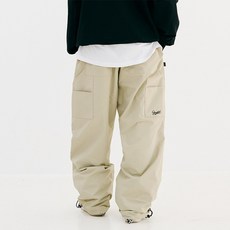 비에스래빗 2324 BSRABBIT WIDE CARPENTER TRACK PANTS BEIGE 스노우 보드복 팬츠