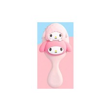 두피 마사지 둥근 빗살 산리오 마이멜로디 머리빗 3세 4세 5세, 1개