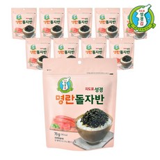 [31마켓] 성경김 명란 돌자반, 70g, 10개