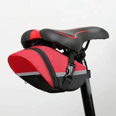 산악 퀵릴리즈 테일 백 로드 바이크 쿠션 새들 자전거 가방 사이클링 고정장치 도구 장비, 01 Black Red, 1개