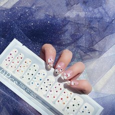 kirahosi 여성 가을 겨울 패션 네일 아트 스티커 손톱 네일 파츠 액세서리 282 NL +덧신 증정 Mu1vh02, 1, 구름송이 S00978
