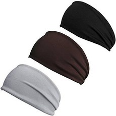 NIUTA 헤드밴드 남녀공용 남녀 공용 (3pcs) - 스포츠 런닝 Sweat 헤드 밴드, 상세내용참조