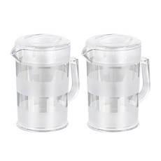 고강도 예쁜 PC 물포트 카페 업소용 식당 워터포트 냉장고 물병, 2개, 1000ml