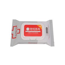 아이프리 더클린 손소독제 살균 휴대용 손소독티슈 캡형 20매, 1팩