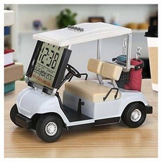 10L0L Mini Golf Cart Model Alarm Clock with LCD Display Time D/722355