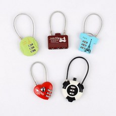와이어 자물쇠 여행가방 캐리어 도난방지 문고정 걸쇠, 28A(하트)