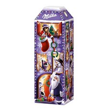 Milka 밀카 크리스마스 3D 어드벤트 캘린더 229g 독일 직구 Christmas House Advent Calendar, 1개