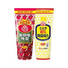 오뚜기 토마토 케찹 + 골드 마요네스, 800g, 1세트