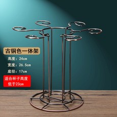 고급 와인잔 홀더 수납 선반 와인랙 거치대 와인잔걸이 와인잔꽂이, 브론즈 A타입, 1개