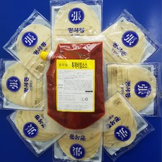 장우동 납작만두 20봉(100장) + 700g 특제소스 파우치 / 장우동푸드 직접 생산 배송 대구 비빔만두, 1개