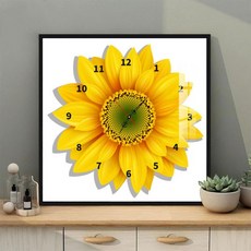 해바라기시계십자수