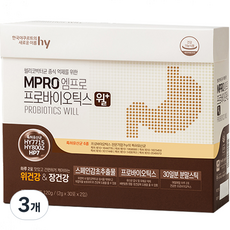 한국야쿠르트 엠프로 프로바이오틱스 윌 플러스 60p, 120g, 3개