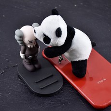 스마일꽃인형 아기공룡 걸이식 개성 ins무라카미다카시 판다 브로치 모직 피큐어 일본스타일 귀여운 옷핀 유행, T04-판다