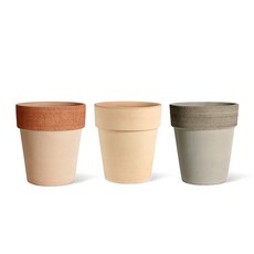 마이플랜트 테라코타 바소 알토 디그리아 이태리 토분 ( 받침세트 ), 토기색
