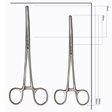 풀 스테인레스 파키스탄 곡각 포셉 포셋 16cm 18cm 바늘빼기 집게, 포셉18cm형