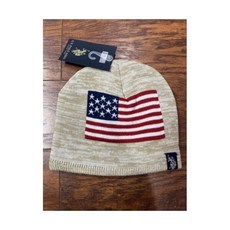 U.S. 폴로 ASSOCIATION Fleece 비니 American Flag 니트 Skull 모자 캡 모자 Hether NWT - 파타고니아털모자