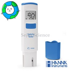 한나 HI 98319 포켓용 염도계 해수테스터 염도측정 HANNA 한나기계 Marine Salinity Waterproof Tester, 1개