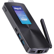 MeLE PCG02 팬리스 미니 PC 스틱 데스크탑 J4125 8GB 256GB 윈도우 11 프로 4K HDMI 휴대용 소형 컴퓨터 Win10 PXE 잠금 해제 바이오 기가비트, 8GB+128GB, PC Stick N100