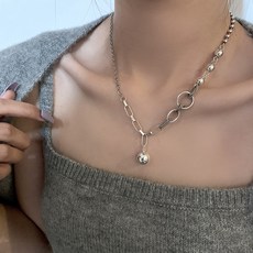18k두줄목걸이