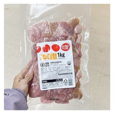 식자재왕 모듬부대햄 4종, 아이스박스포장, 1kg, 1개