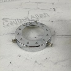 빈티지 DIY 조명 쉐이드 및 소켓 연결 거치대 전등갓 링 피팅 다리미 고정 컵 E27 D70mm * H12mm, 09 09 chrome