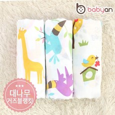 베이비앙 균일가특가 밤부 대나무 거즈 블랭킷 여름용 낮잠이불, 네츄럴/One Size