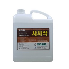 사사삭 4L 욕실 타일 줄눈 강력 오염 제거제 세정제, 1개