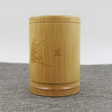 붓통 대나무제작 펜꽂이 천연 대나무조각 붓 통복고 대나무 국다용도 아이디어 사무실테이블 학생, T02-블루