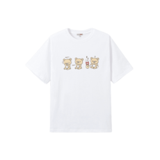 스파오-리락쿠마 쿠마들의 자유시간 반팔티셔츠