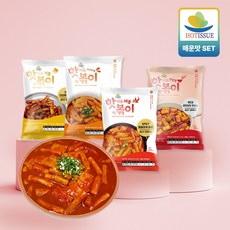 핫이슈 떡볶이 밀키트 매운맛 4종 체험판, 1세트, 1.84kg