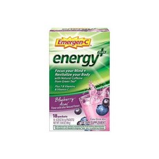 Emergen-C Energy Plus Vitamin C Drink Mix Blueberry Acai Flavor 18 Ct 797842, 169g, 1개