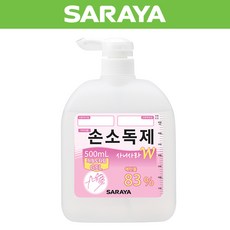 SARAYA(사라야) [사라야]속건성 손소독제 사니사라W 겔 500mL, 1개, 0.5l