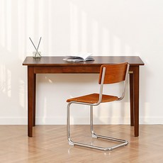 바네스데코 서랍 원목 1200 책상 데스크, 브라운, 린 체어 1EA