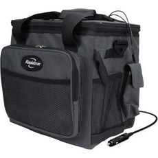 쿨라트론 전기 휴대용 냉각기 플러그인 12V 자동차 가방 26qt 25L 블랙회색 연면 노아이스 열전 냉장고 캠핑용 조절식 어깨끈 여행용 트럭 여행., 26 Quarts