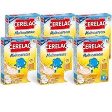 Cerelac Multicereales 세렐락 멀티시리얼 잡곡 유아 이유식 죽 250g 6팩, 6세트 - 세레락