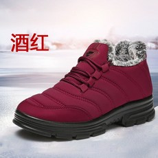 퍼니윙 겨울 베이징 패브릭슈즈 여성 두터운 융털 보온 논슬립 미끄럼방지 중년 엄마 노인