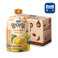 매일유업 맘마밀 이유식 바나나단호박 100g, 맘마밀 바나나단호박 100g 20팩/, 20개 - 맘마밀퓨레