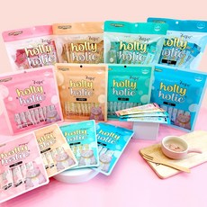 홀리홀릭 스틱 짜먹는 고양이 간식 4종 120p 1세트, 120개, 15g, 닭고기,연어,가다랑어,참치