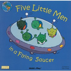 (영문도서) Five Little Men in a Flying Saucer Paperback, Child's Play International