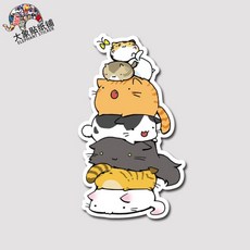 노트북 캐리어스티커 고양이 스티커 수하물 스티커 개인 손으로 그린 ​​스티커 귀여운