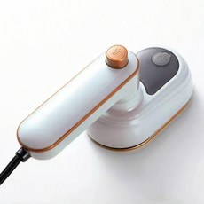 미니 다리미 기계 180 도 회전 가능 여행 다림질 의류 전문 가정 고속 가열 유선 소형 전기 다리미, white, 영국