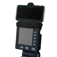 Concept 2 로잉 머신 스키 에르그 및 바이크 에르그의 PM5 모니터용 휴대폰 홀더 - Concept 2 로잉 머신과 호환되는 실리콘 스마트폰 거치대 로우를 타는 사람들을, 블랙