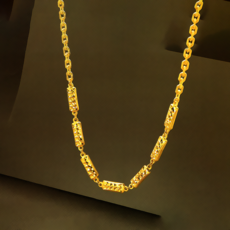 순금 목걸이 18.75g 사각 체인 원반 부모님선물디자인