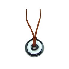 [hinryo] 30mm35mm 88cm 테라헤르츠 스웨이드 가죽 끈 심차 첨부 피디스크 원반, 1개