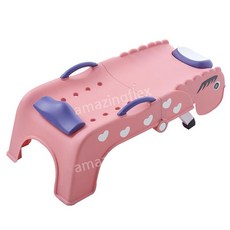 어린이 가정용 샴푸의자 접이식 유아 머리 목욕 휴대용 샴푸대 머리감기, 핑크, 1개