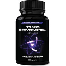 엑스트라 스트랭스 트랜스 레스베라트롤 600mg 60캡슐, 60정, 1개