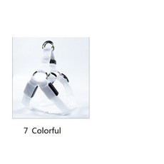 나일론 애완동물 안전 하네스 LED 개 가죽 끈 로프 벨트 목걸이 조끼 용품, [05] XL 62-68cm, 05 Colorful