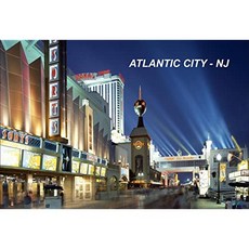 EOM 뉴저지 미국 미국 냉장고 냉장고 자석 (도시 : Atlantic City # H2) - E053701H3MY3500, 기본