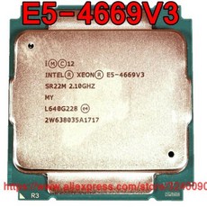 CPU 무료 E5-4669V3 45M 제온 4669V3 인텔 E5 배송 프로세서 공식 LGA2011-3 18 버전 SR22M 2.10GHz 코어